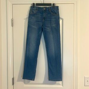 Girls Lucky Brand Blue Jeans Classic Straight Stretch Adjustable Waist Size 14
